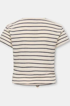 T-Shirt Kogjana Ss Striped Knot Top Jrs