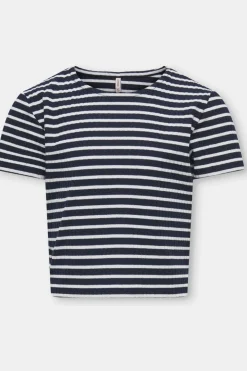 T-Shirt Kognella Striped S/S O-Neck Top Jrs Noos