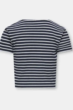 T-Shirt Kognella Striped S/S O-Neck Top Jrs Noos