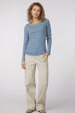 T-Shirt Long Sleeve Boat Neck