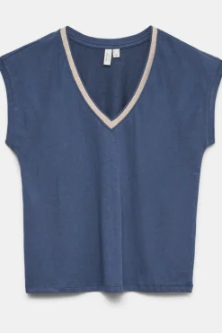 T-Shirt Vmilma S/L V-Neck Top Jrs Btq
