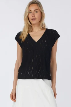 T-Shirt Vmjuno S/L V-Neck Top Jrs Btq