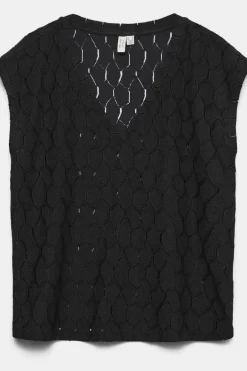T-Shirt Vmjuno S/L V-Neck Top Jrs Btq