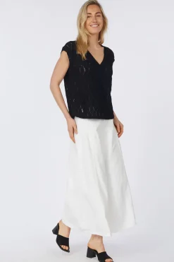 T-Shirt Vmjuno S/L V-Neck Top Jrs Btq
