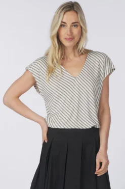 T-Shirt Vmkia S/S V-Neck Top Jrs Btq