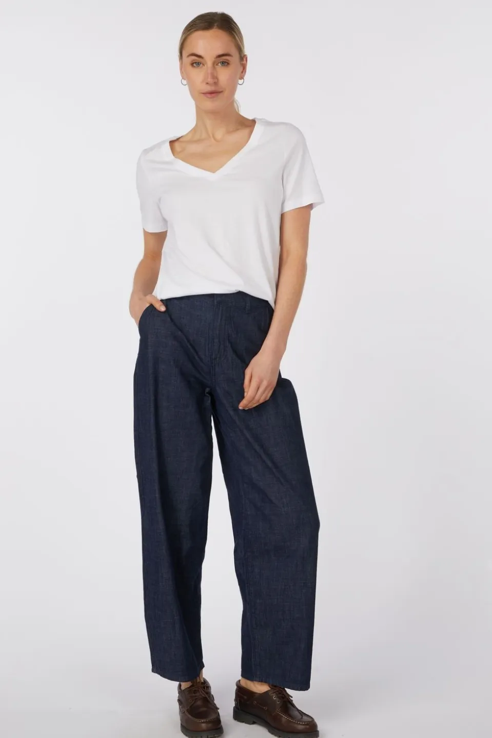 T-Shirt Vmpaulina Ss V-Neck T-Shirt Jrs Noos
