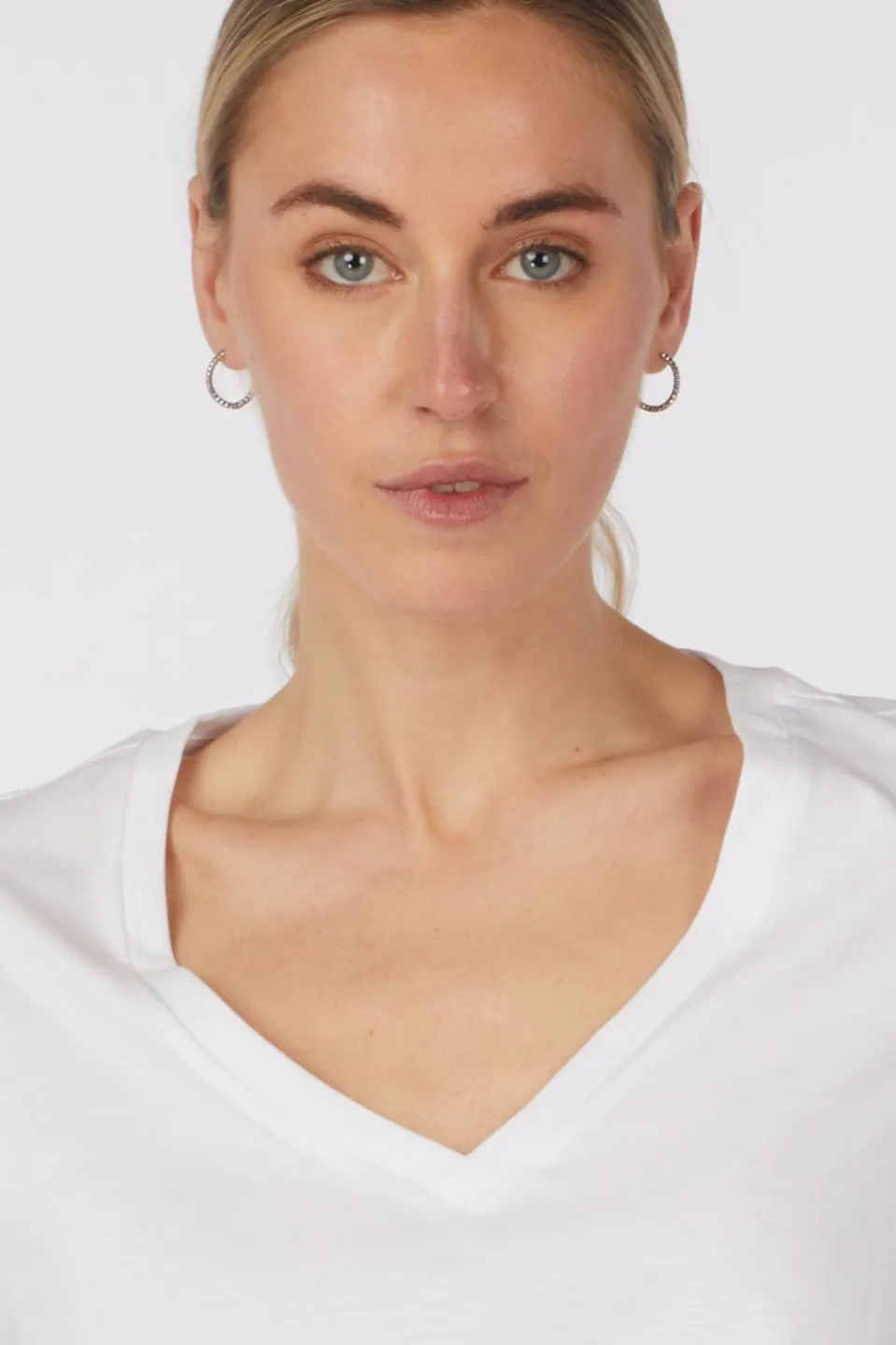 T-Shirt Vmpaulina Ss V-Neck T-Shirt Jrs Noos