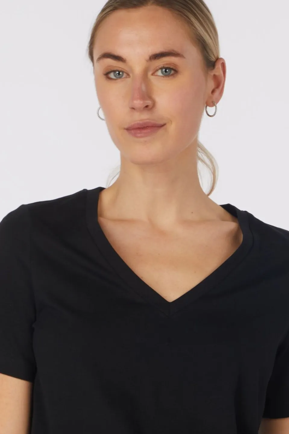 T-Shirt Vmpaulina Ss V-Neck T-Shirt Jrs Noos