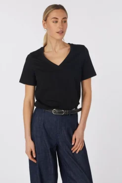 T-Shirt Vmpaulina Ss V-Neck T-Shirt Jrs Noos