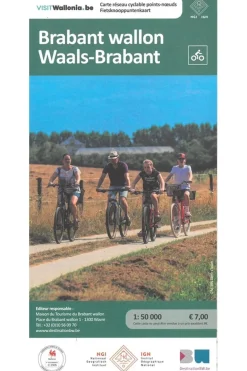 Waals-Brabant fietsknooppuntenkaart