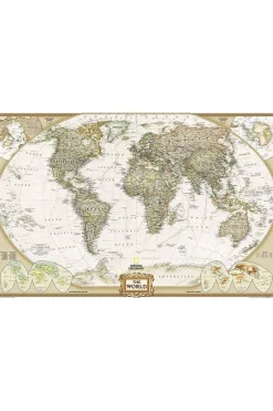 World pol. plano gepl. antiek ng